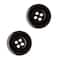 1&#x22; Black Buttons, 2ct. by Loops &#x26; Threads&#x2122;